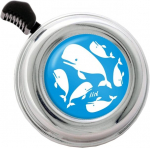 Liix Colour Bell 2021 Whale Party jalgrattakell lastele ja t&auml;iskasvanutele, disain ja lihtne kokkupanek