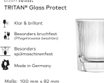 Schott Zwiesel Fave viskiklaasid (4 tk komplekt), reljeefsete soonte ja v&auml;ljal&otilde;igetega modernsed viskitopsid, n&otilde;udepesumasinas pestavad kristallklaasid (toote nr 124303)