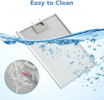 Silkwish 2 tk 305 x 267 mm metallist rasvafilter &otilde;hupuhasti filtrirestile, &uuml;hildub Aeg Electrolux 405525042-9 4055250429 Elica Gri0009219a Kit0010805 W10169961a C00314158arii 31415 8 Us