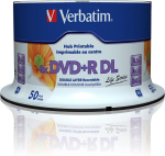 USB pulk Verbatim Dvd+r Double Layer Inkjet Printable Life Series 8.5 Gb, 50 spindlit, Dvd toorikud prinditavad, 8x kirjutamiskiirus & Hardcoat Scratch Guard kriimustuskaitse, Dvd-r prinditav, Dvd t&uuml;hi