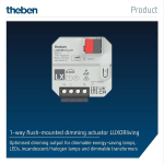Theben 4800570 Luxorliving D1 I &uuml;hefaasiline s&uuml;vistatav universaalne dimmer Luxorliving I s&uuml;vistatav I automaatne koormuse tuvastamine I Knx nutika kodu s&uuml;steemile Luxorliving