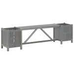 aiapink，V&auml;lipink 2 taimekastiga, 150 cm, toekas akaatsiapuit, hall CFE8759066