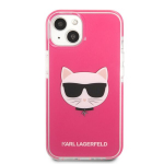 Karl Lagerfeldi Choupette peadme kott iPhone 13 jaoks - fuksiaroosa