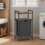 Pesukorv, VASAGLE BLH212B01, 50 x 33 x 92 cm, vintage pruun-must