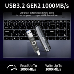 Ssk 512 gb usb c m&auml;lupulk kuni 1000 mb/s, dual mini usb m&auml;lupulk usb 3.2 gen2 type-a ja type-c v&auml;lised ssd-d kaasaskantav ssd iphone 15/16/ps4/android telefonile/tahvelarvutile/windowsile/macile