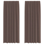 Voile Kardinad Tab Topiga 2 tk Pruun CFE4015404