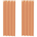 Voile kardinad r&otilde;ngastega 2 tk Terrakota CFE5387921