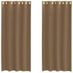Voile kardinad koos r&otilde;ngastihenditega 2 tk Helepruun CFE2992140