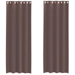 Voile kardinad r&otilde;ngastega 2 tk Pruun 140x300 cm CFE5755999