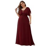 Naiste empire waist maksikleit Saitdress, punane