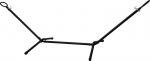 Hamako v&otilde;rkkiige alus, 300x120x94 cm, must
