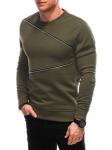 Meeste khaki v&auml;rvi džemper Zipper