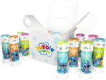 Bubble World - Stitch peopakett - 12 pudelit mullisid - 60 ml - tavalised torud ja integreeritud ventilaator - ideaalne s&uuml;nnip&auml;evapidudeks teie lapsele ja s&otilde;pradele - valmistatud Itaalias