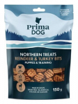 PrimaDog Northern koeramaius kalkuni-/hirvelihaga, 150 g