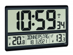 Digitaalne XL raadio teel juhitav kell v&auml;lis- ja sisetemperatuuriga 60.4521