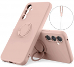 &bdquo;Ring&ldquo; Kickstand (TPU) kaaned - roosa (Galaxy A35)