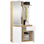 Koridori kapp Akord Entro, 95x35x183 cm, pruun/valge