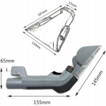 Asendusosa polstripuhastuse otsik Karcher Puzzi 8/1 9/1 10/1 10/2 30/4 jaoks &ndash; Ergonoomiline, Vees&auml;&auml;stlik d&uuml;&uuml;s, Punktpuhastus