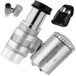 Mikroskoop 60x 2 LED professionaalne lamp juveliiridele