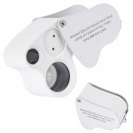 Optiline seade Kokkupandav LED-ehete luup UV-ga 25x50