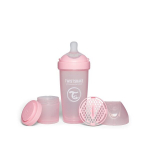 Pudel Twistshake antikoliku Pro Double 79040, 330 ml, roosa