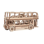 3D puidust pusle, Londoni buss, 216 t&uuml;kki, woodencity, WR303