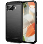 "AILES" Carbon k&otilde;va silikoon (TPU) &uuml;mbris &ndash; must (Google Pixel 9a)