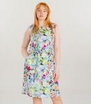 Hansmark Naiste kleit 72118*01, roheline/roosa