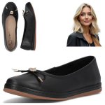 Naiste naturaalsed nahast kevadkingad slip-on mustad baleriinid Filippo 36 37 38 38 39 40 41