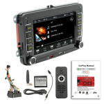 7-tolline 2din Carplay Android-auto raadio Autostereo Bluetooth Mp5-m&auml;ngija 2 USB-pesaga golfile