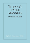 Tiffanys Table Manners for Teenagers, Tiffanys Table Manners for Teenagers