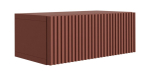Magamistoa m&ouml;&ouml;bel, 3XE LIVING, seinakinnitusega &ouml;&ouml;kapp sahtliga &ndash; reljeefne MDF esipaneel, telliskivipunane, 40 x 20 x 16 cm, 1 tk.