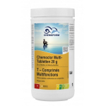 Aeglaselt lahustuvad klooritabletid Chemoclor Multi 20 g, 1 kg