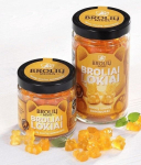 Kummikarud Broliai Lokiai, erinevad puuviljamaitsed, meega, purgis, 250 g