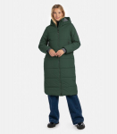 Huppa Naiste mantel NINA 1, metsaroheline L, forest green