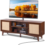 Rattanist televiisorilaud 191 cm, boho, p&auml;hkel