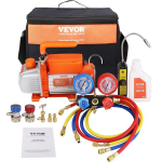 HVAC vaakumpump manomeetriga