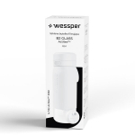 Wessper B2 Actitex valge 500ml klaasist veefilterpudel Bidon