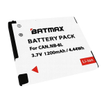 Aku NB-8L PowerShot A2200, A3000, A3100 t&auml;ielikult dekodeeritud (1200mAh)