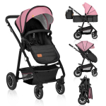 Multifunktsionaalne jalutusk&auml;ru Lionelo Amber 2in1 Pink Rose