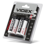 Laetav patareid Videx Ni-MH D (HR20) 7500mAh, 1,2V, 2tk
