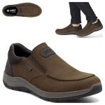 Meeste kingad, Rieker, nubuknahast, slip-on, pruunid, 41