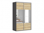 Black Red White Flex riidekapp, hall/pruun