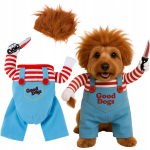 Koer Disguise Chucky Doll hirmutav naljakas Halloween kost&uuml;&uuml;m S