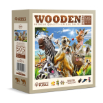 Puidust puslel, Tere tulemast Aafrikasse, woodencity, NB 505-0017-L, Wooden puzzles