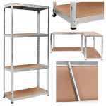 Metallist hoiuriiul 150 kg / riiul, 4 riiulit, 174x80x40 cm