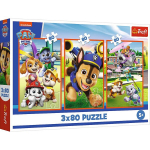 TREFL PAW PATROL puslede komplekt Kutsude kamp, 3x80 osa