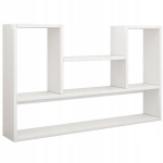 Valge seinariiul, kaasaegne loft raamaturiiul, avatud elutuba 100 cm