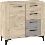 Kummut Meblocross Sigma SIG-02, helepruun/hall