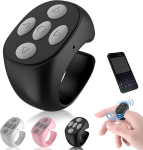 S&otilde;rmega Bluetooth-kaugjuhtimispult - automaatne laetav kerimisr&otilde;ngas, must